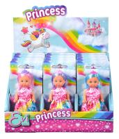 Bábika Evička Princezná, 3 druhy, DP12